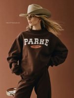 parke texas sweatshirt​ Brown