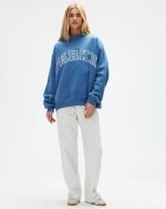 women's parke sweatshirt​ blue