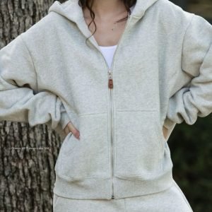 Parke grey Zip Up Hoodie hometown