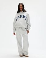 parke varsity hoodie​ Grey