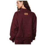 Parke Zip Up Mockneck Rose Back