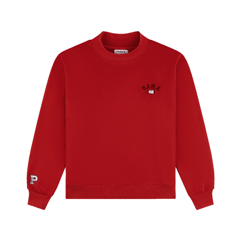 Parke-x-47-Alabama-Mockneck-Red Parke x 47 Alabama Mockneck Red
